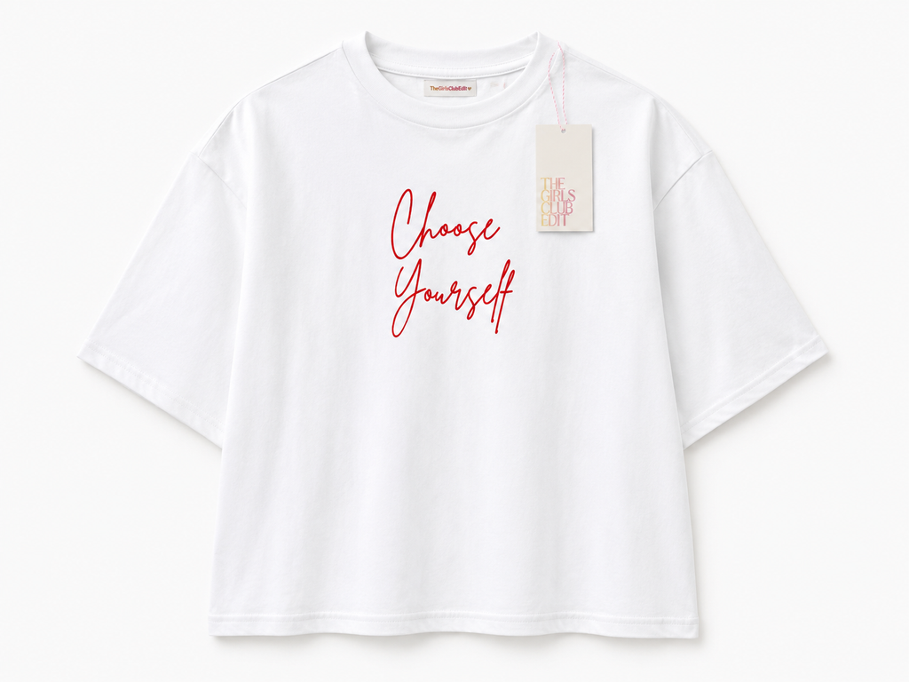 Choose Yourself Cropped boxy T-shirt