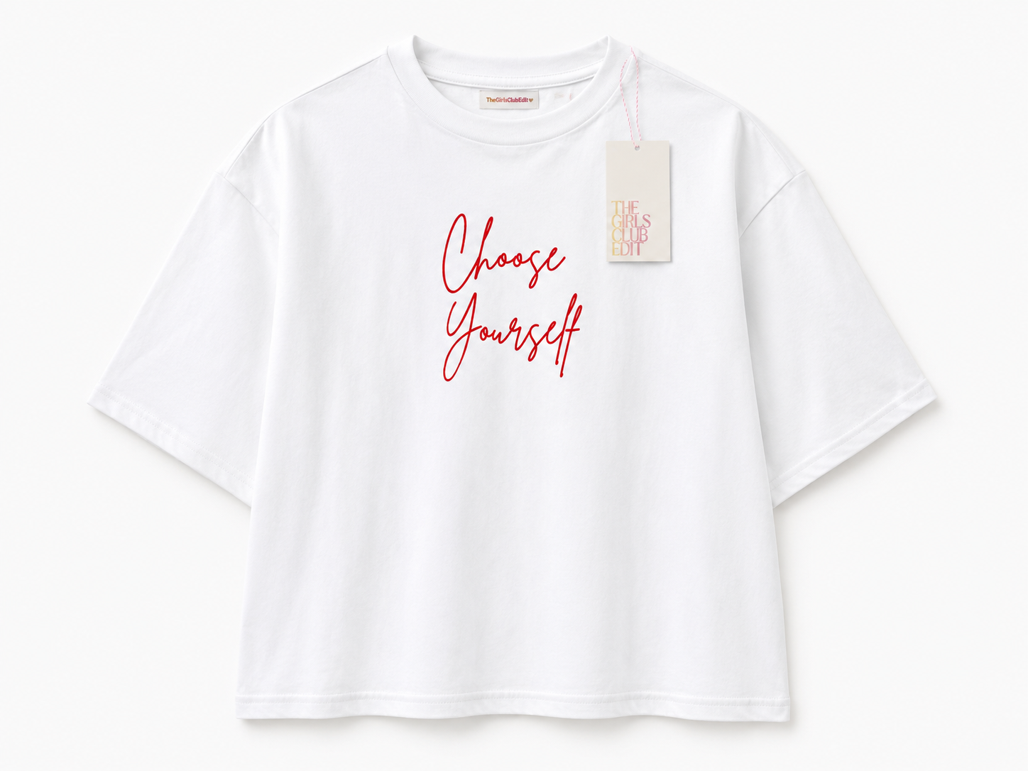 Choose Yourself Cropped boxy T-shirt
