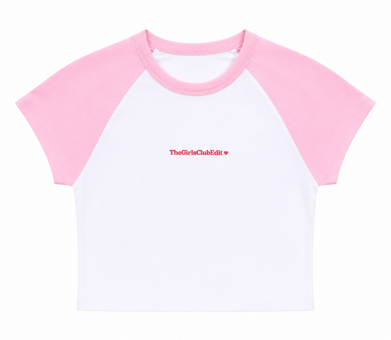 Pink sleeve baby T-shirt - The Girls club edit