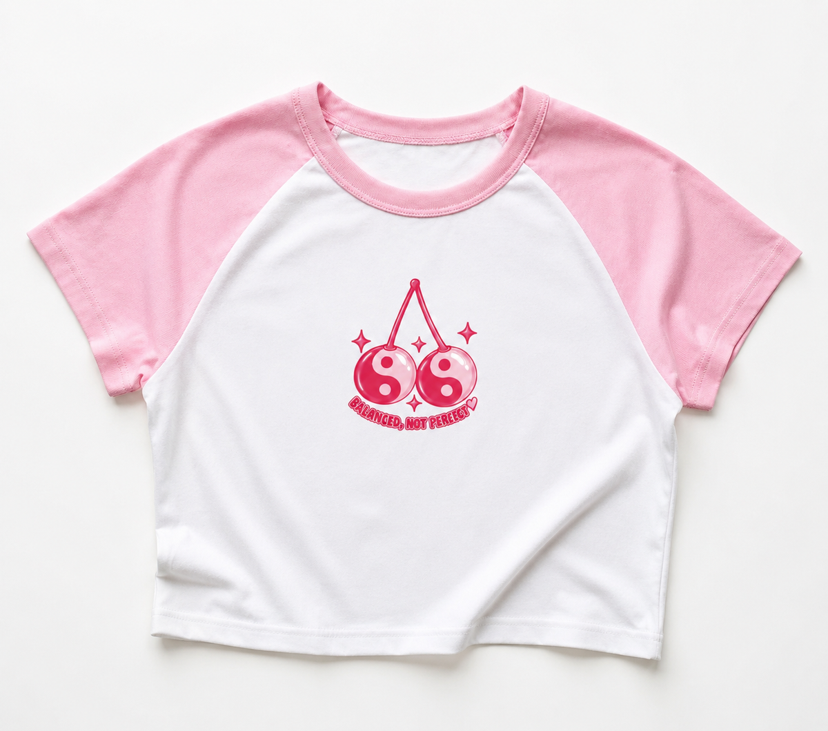 Balanced pink sleeve baby t-shirt
