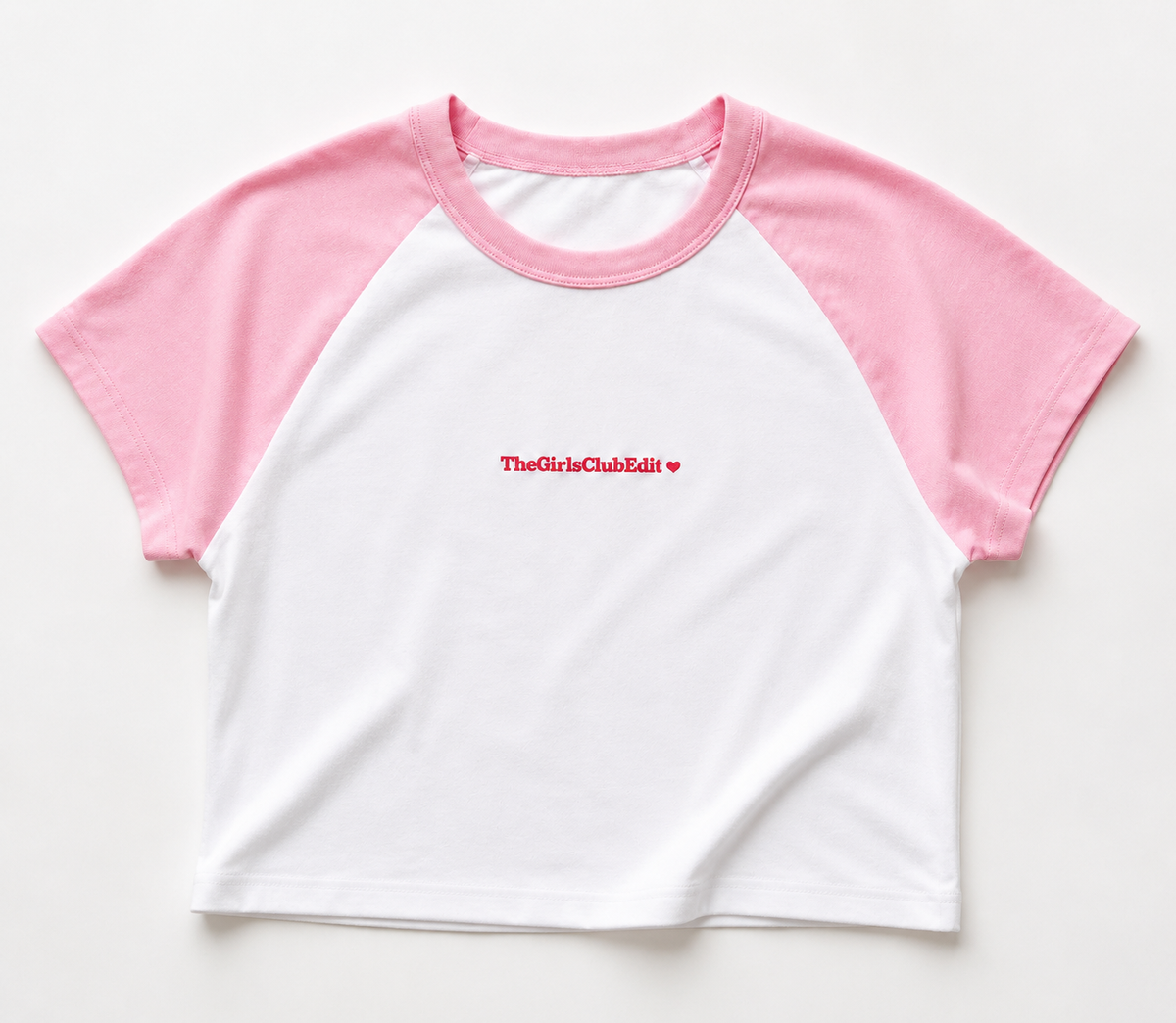 Pink sleeve baby T-shirt - The Girls club edit