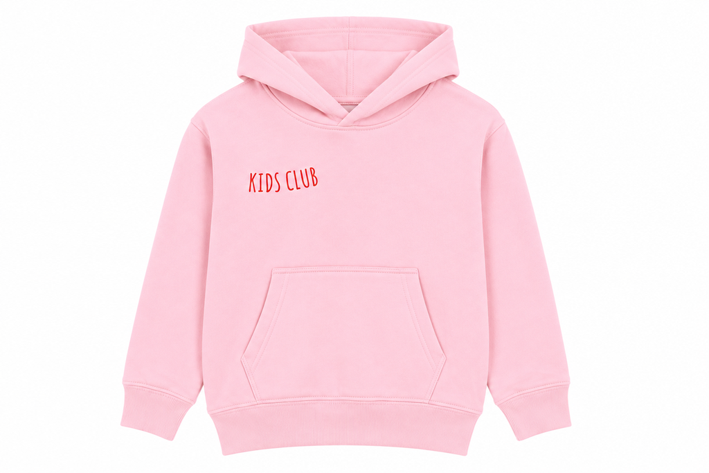 Baby Pink Kids Club hoodie