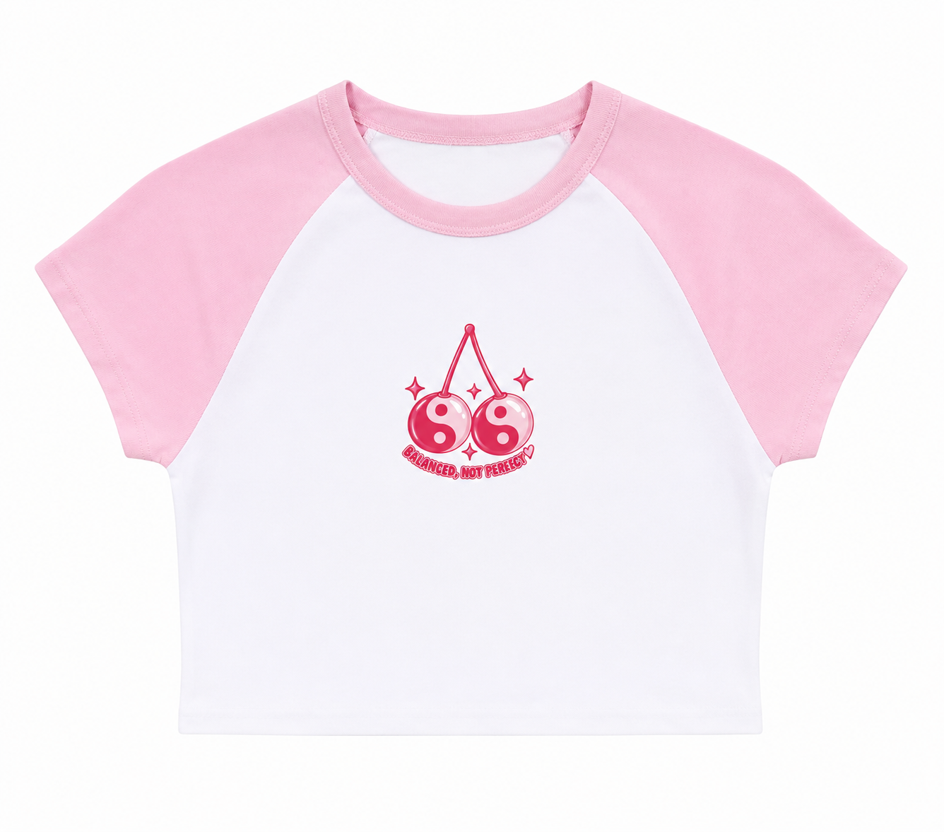 Balanced pink sleeve baby t-shirt