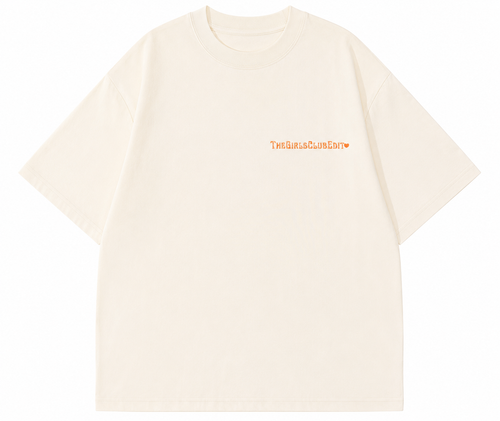 Be kind to your mind Oversized T-shirt - Orange