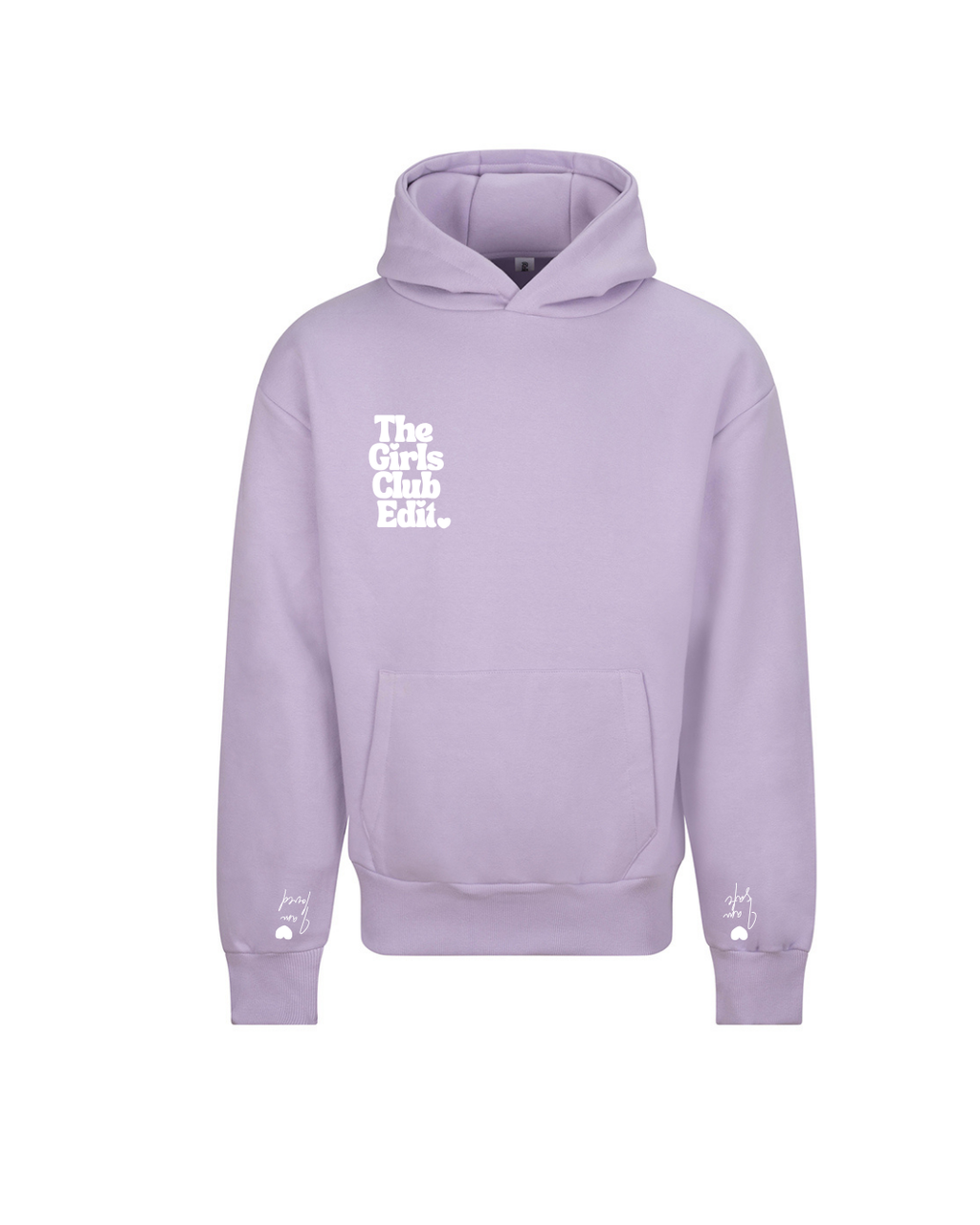 Lilac oversized Feel it to Heal it Heavyweight Hoodie