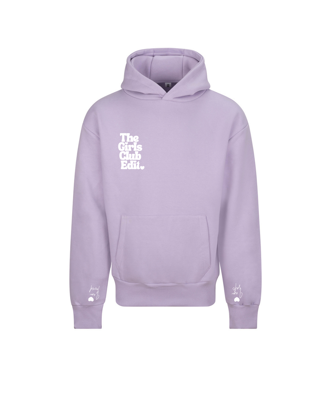 Lilac oversized Feel it to Heal it Heavyweight Hoodie