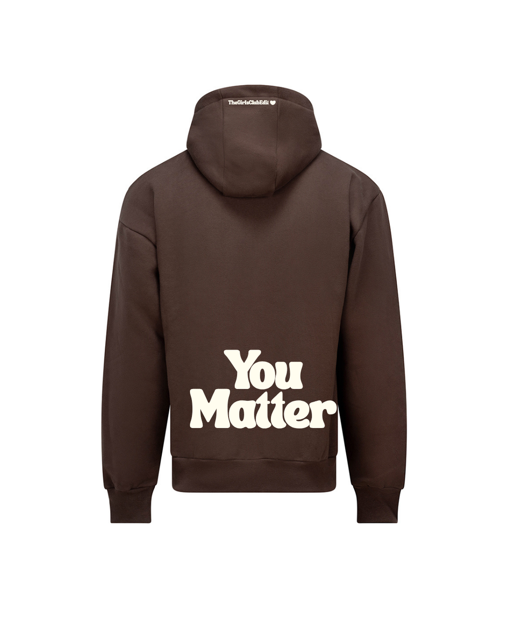 Espresso Oversized You Matter Heavyweight Hoodie