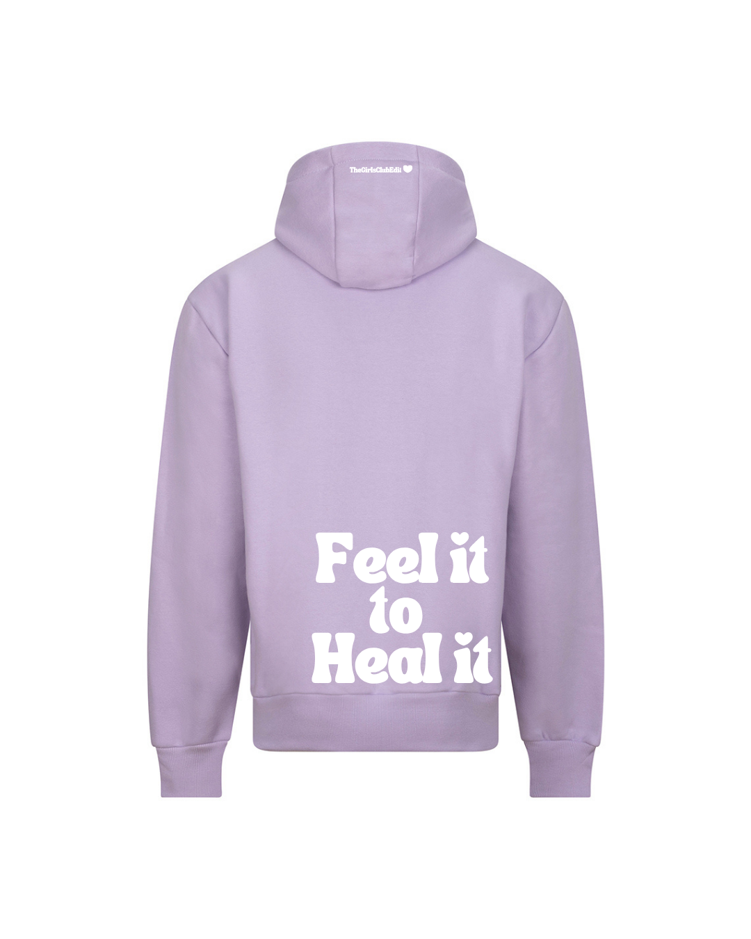 Lilac oversized Feel it to Heal it Heavyweight Hoodie